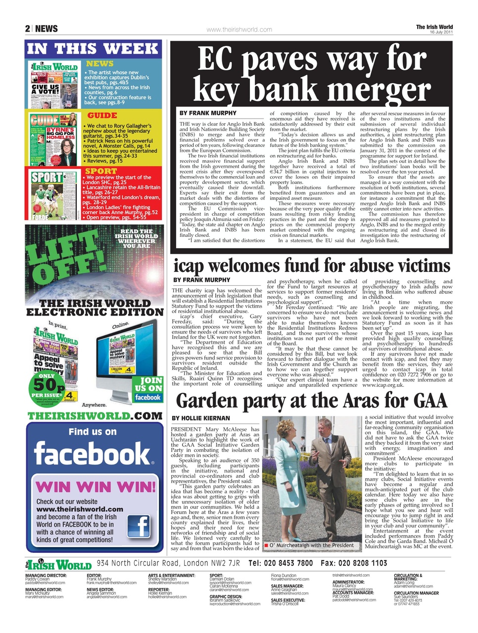 Irish World Preview Pages