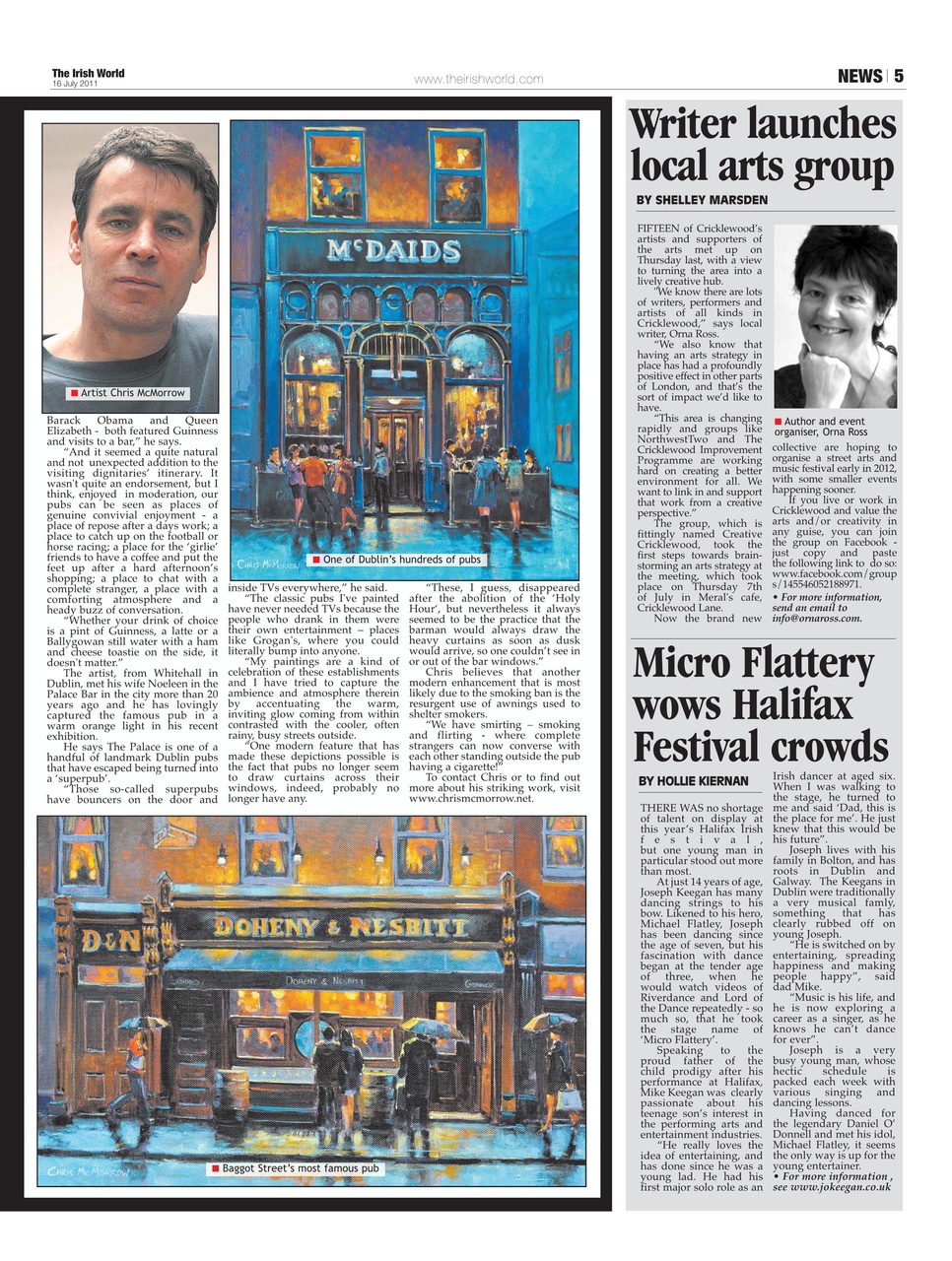 Irish World Preview Pages