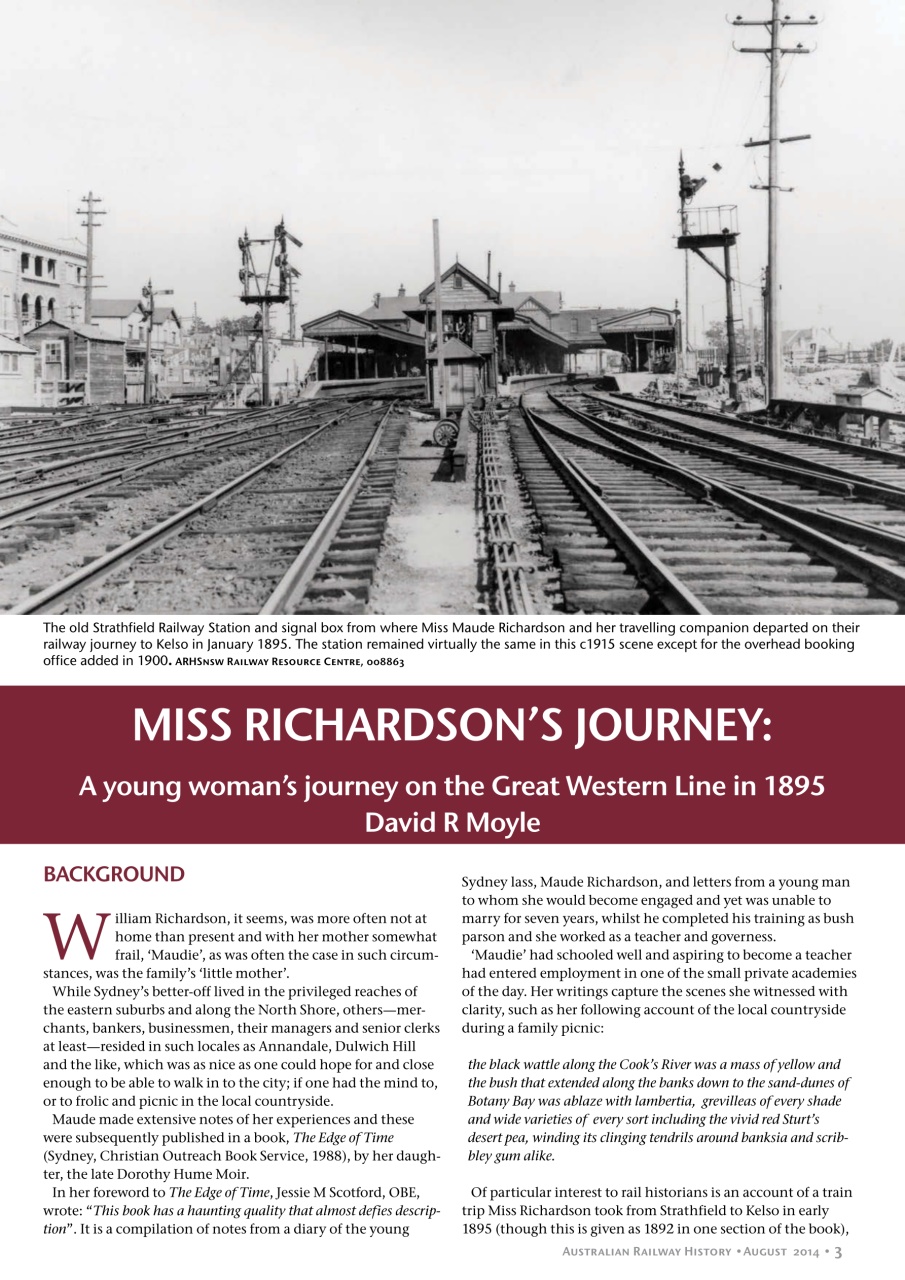 Australian Railway History Preview Pages