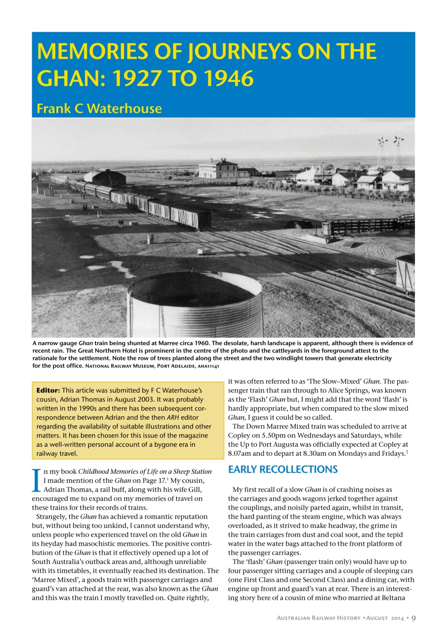 Australian Railway History Preview Pages