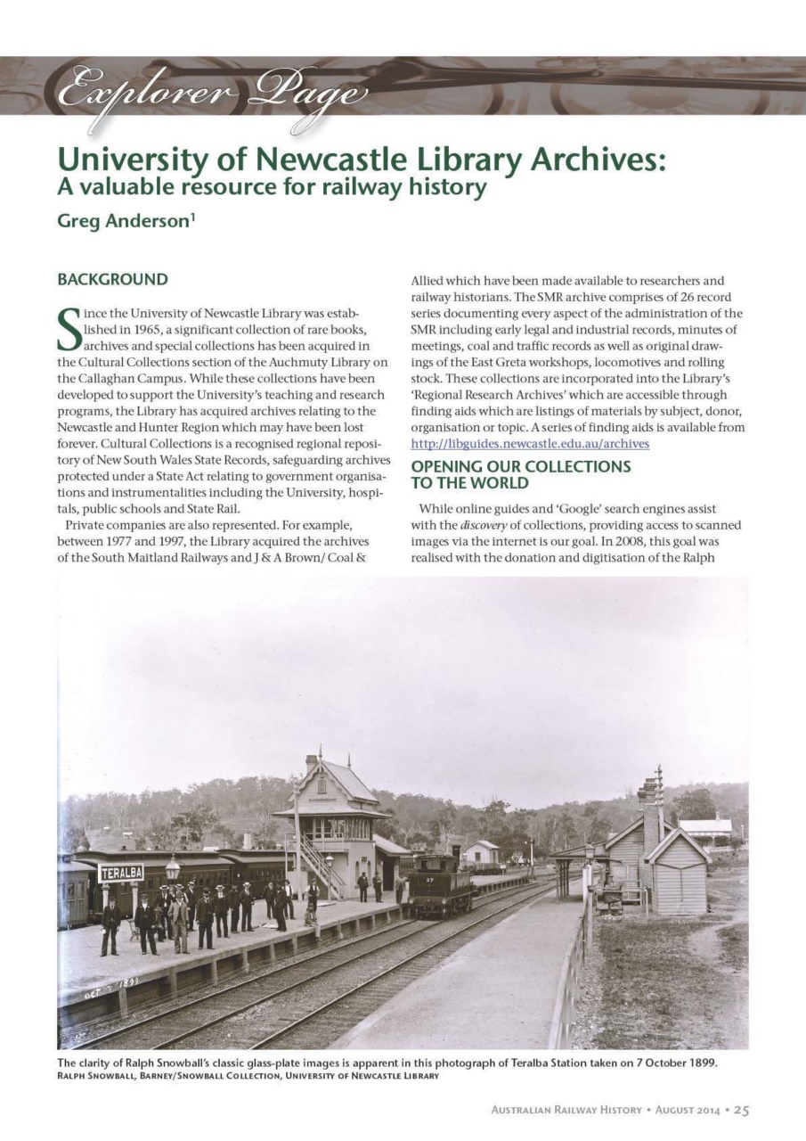 Australian Railway History Preview Pages