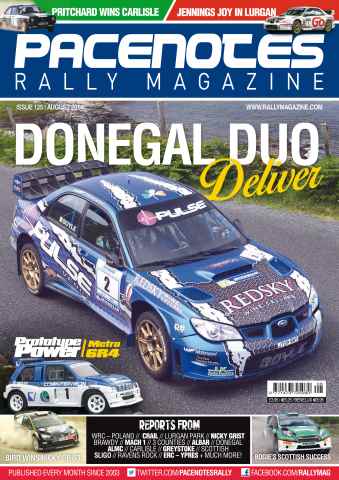Pacenotes Rally magazine issue Issue 125 - August 2014