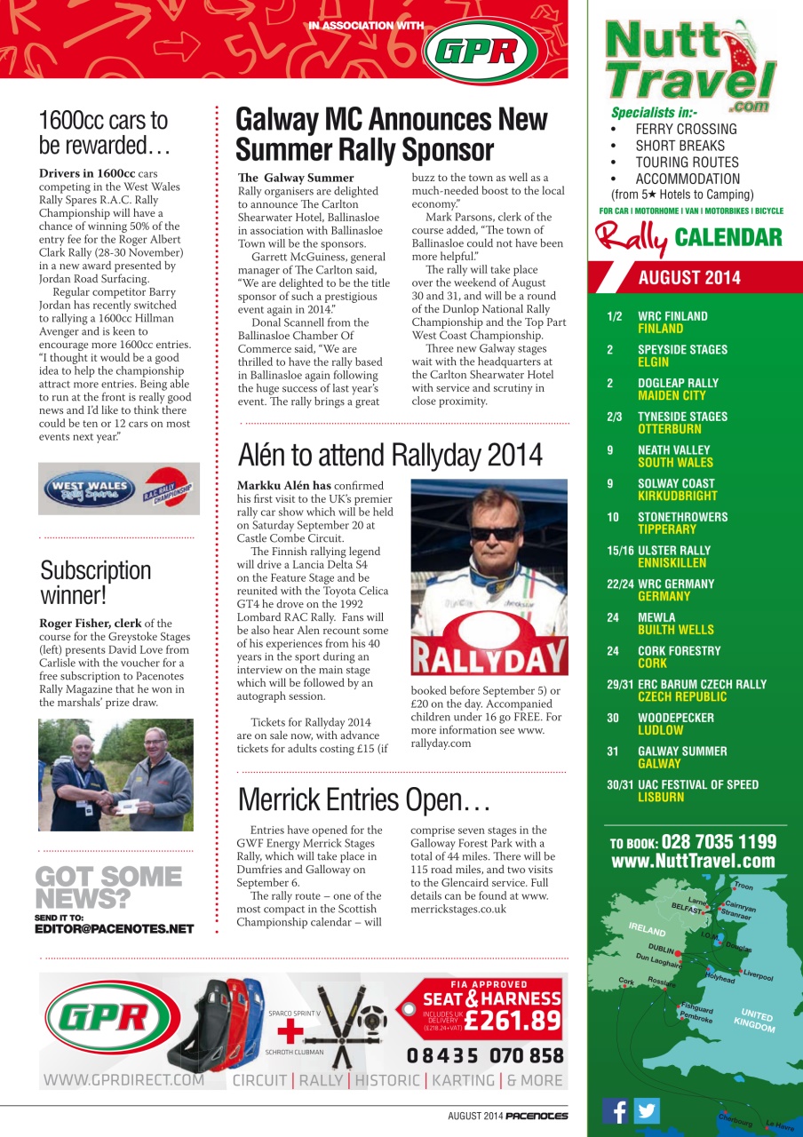 Pacenotes Rally magazine Preview Pages
