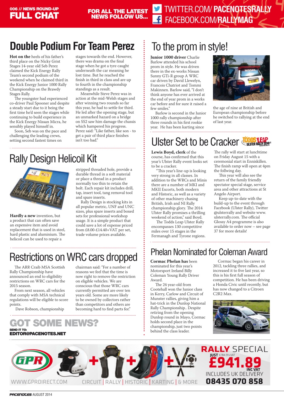 Pacenotes Rally magazine Preview Pages