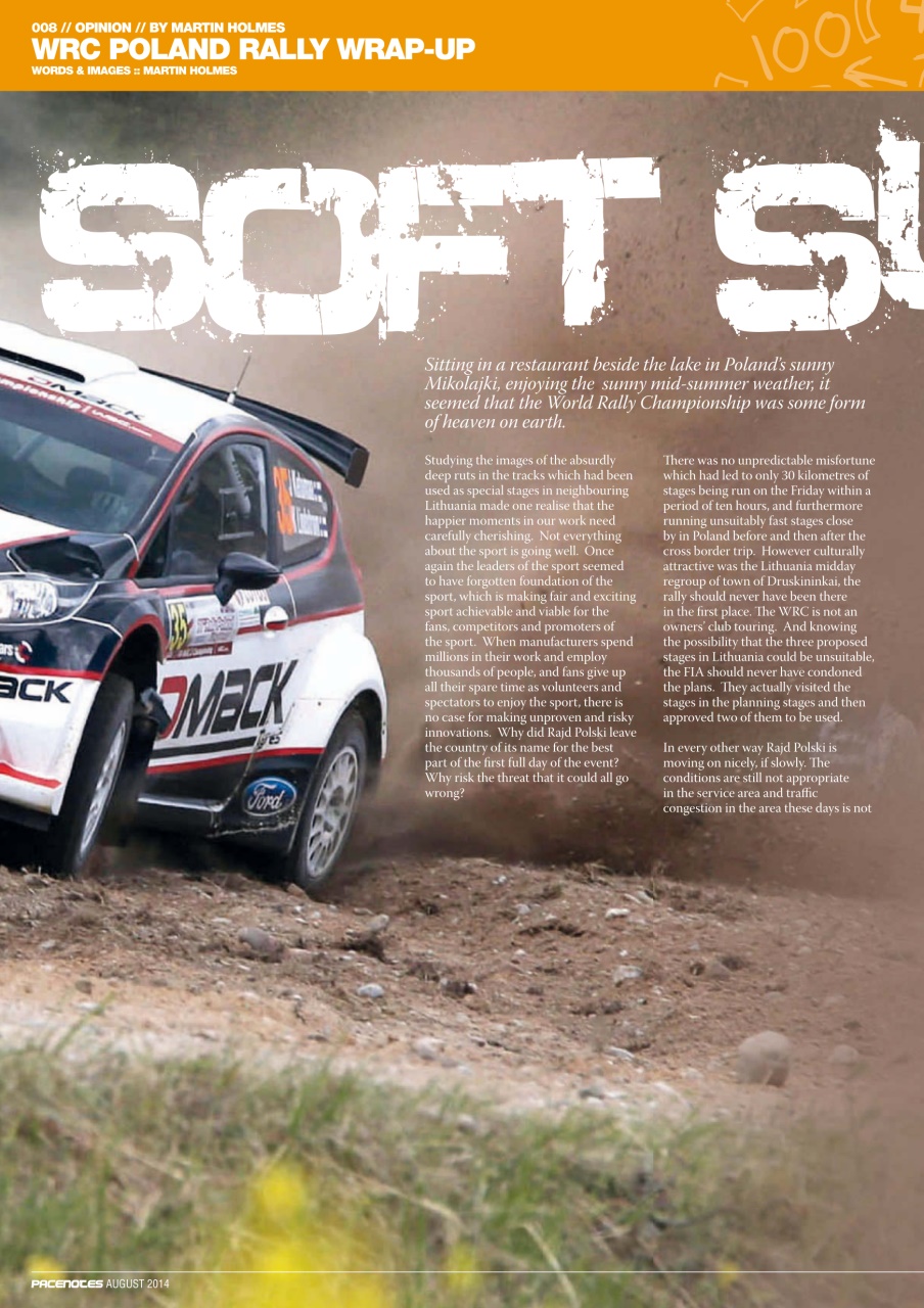 Pacenotes Rally magazine Preview Pages