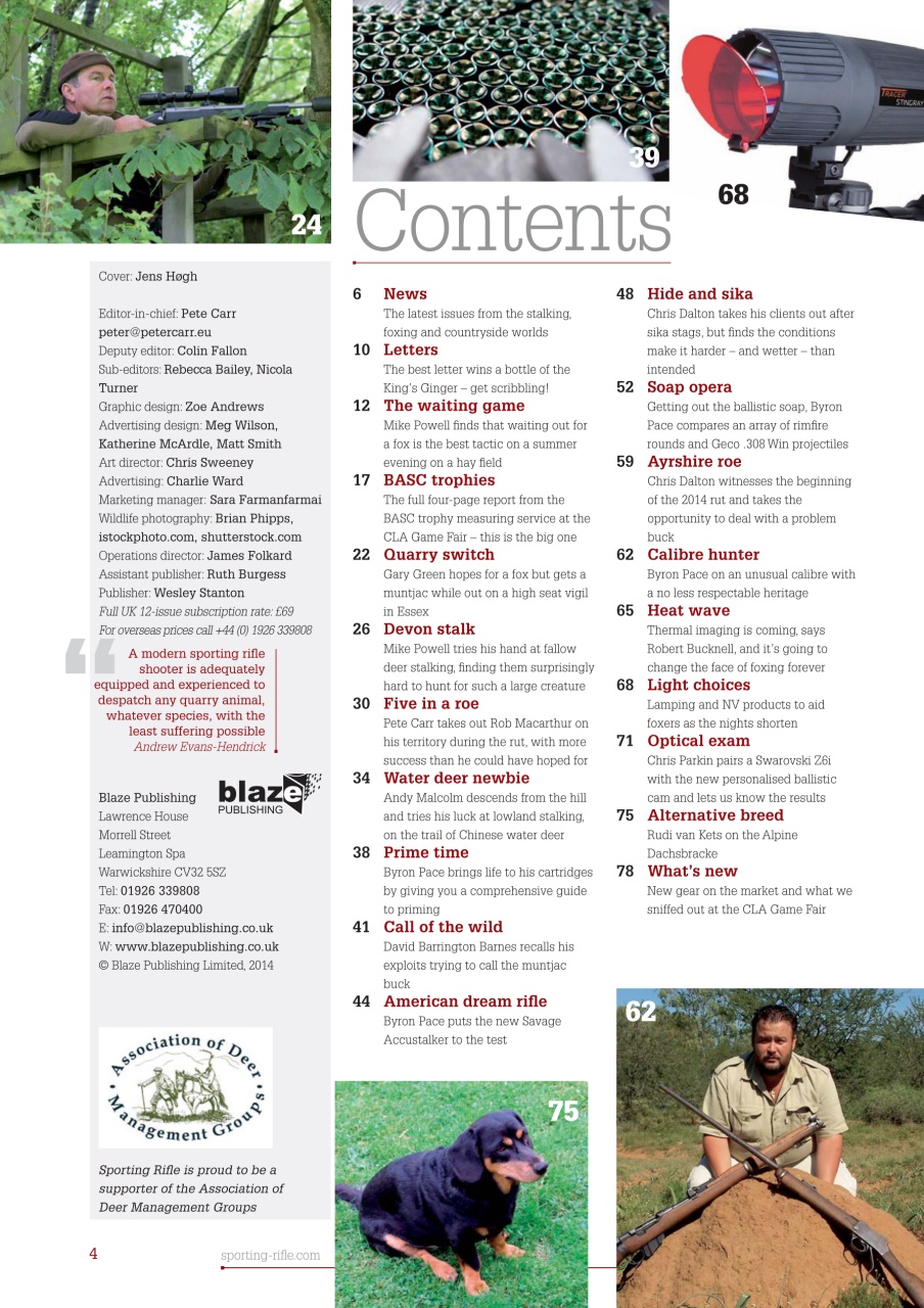 Sporting Rifle Preview Pages