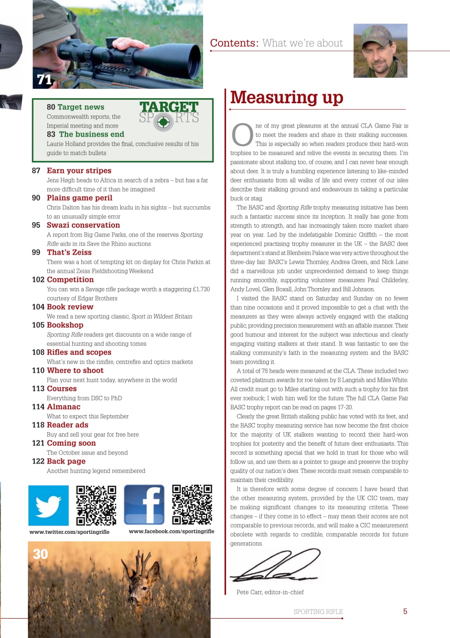 Sporting Rifle Preview Pages