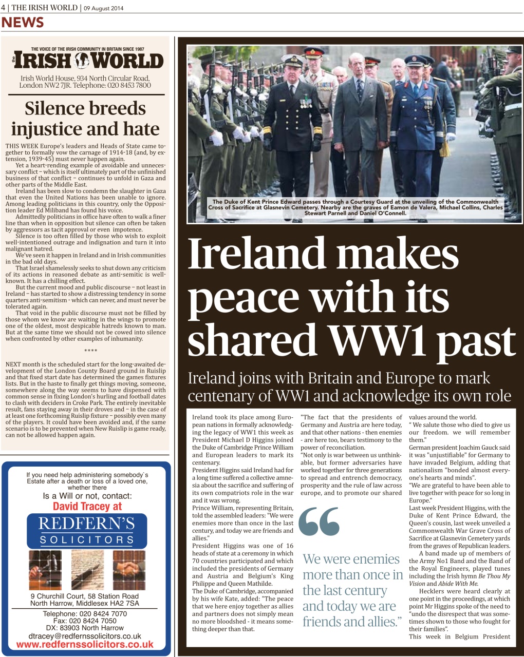 Irish World Preview Pages