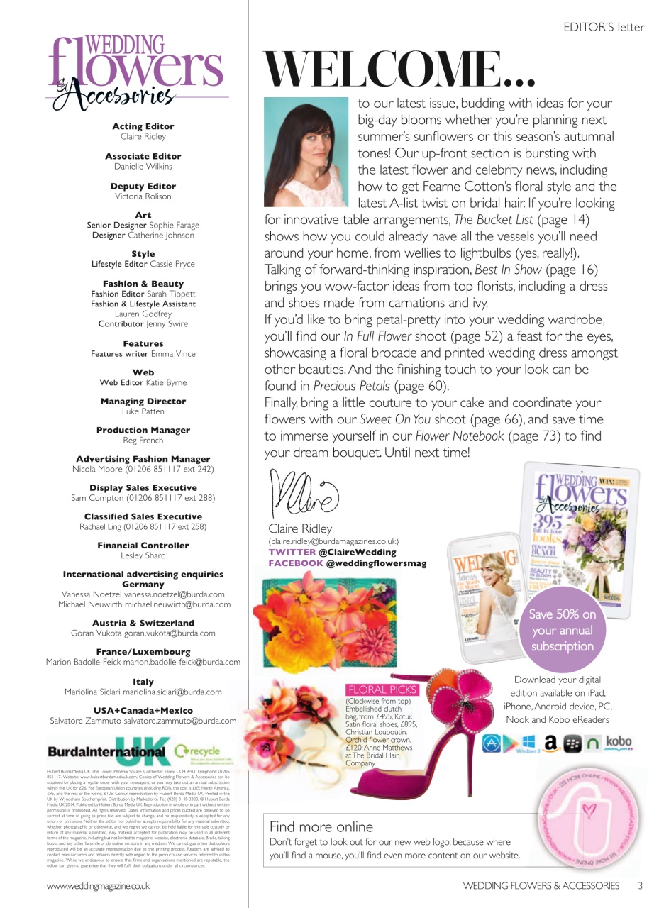 Wedding Flowers Magazine Preview Pages