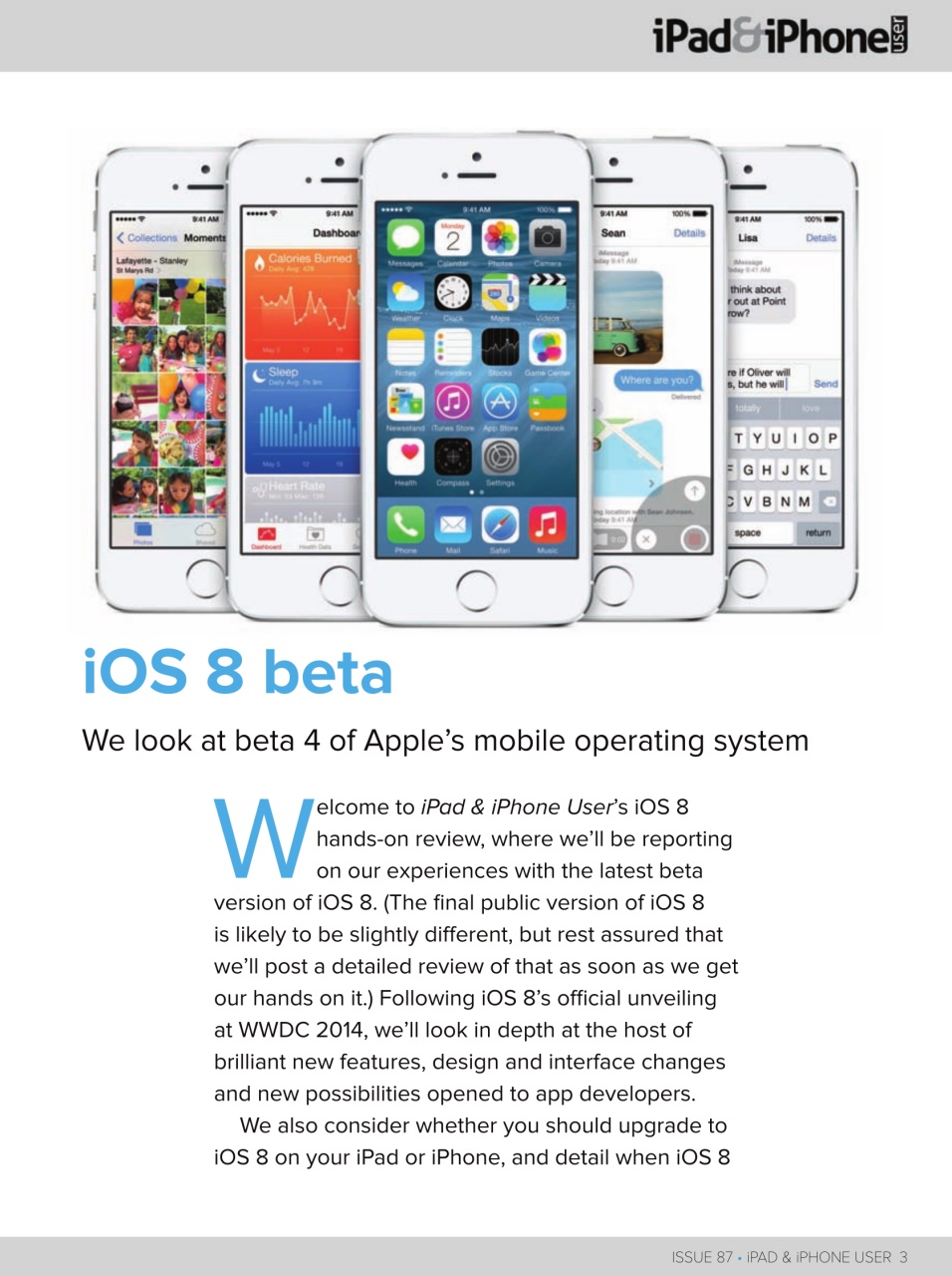 iPad and iPhone User Preview Pages