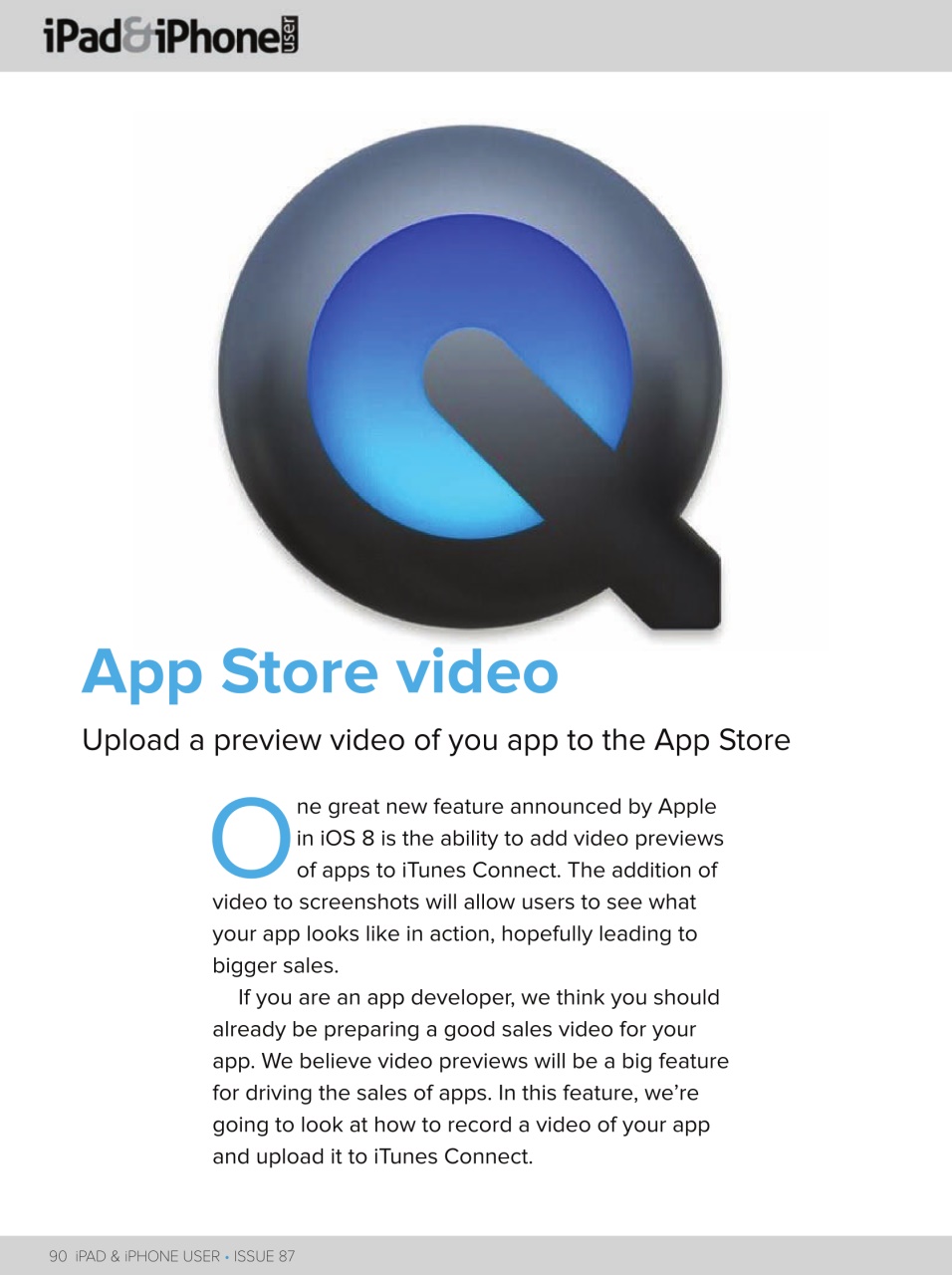 iPad and iPhone User Preview Pages