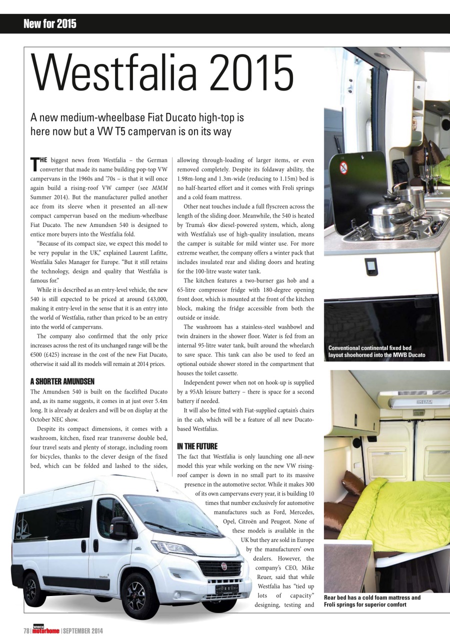 What Motorhome magazine Preview Pages