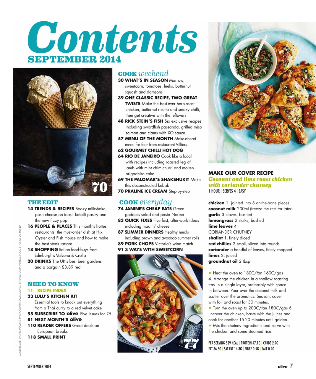 Olive Magazine Preview Pages