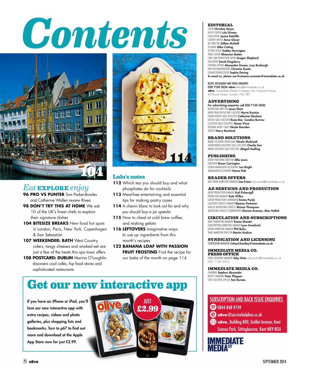 Olive Magazine Preview Pages