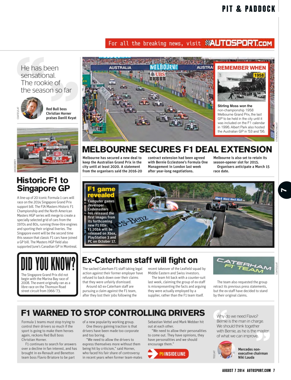 Autosport Preview Pages