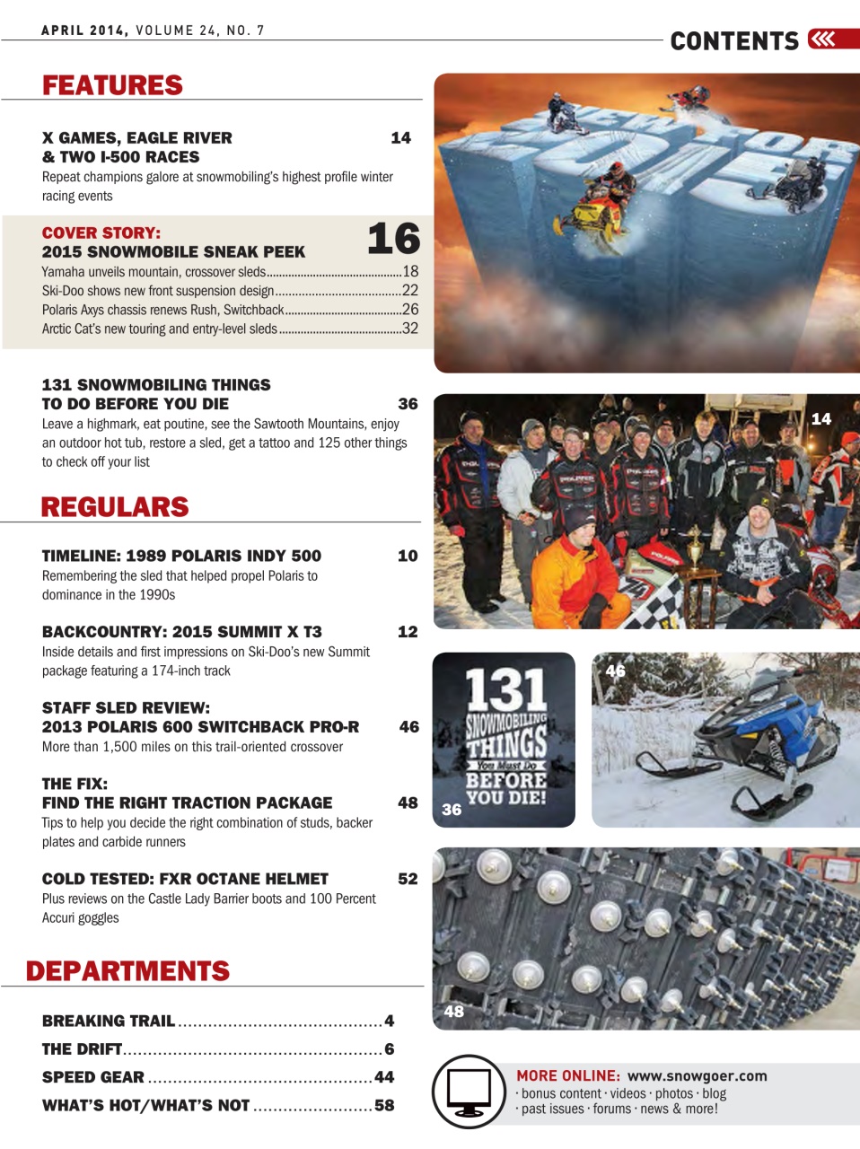 SnowGoer Preview Pages