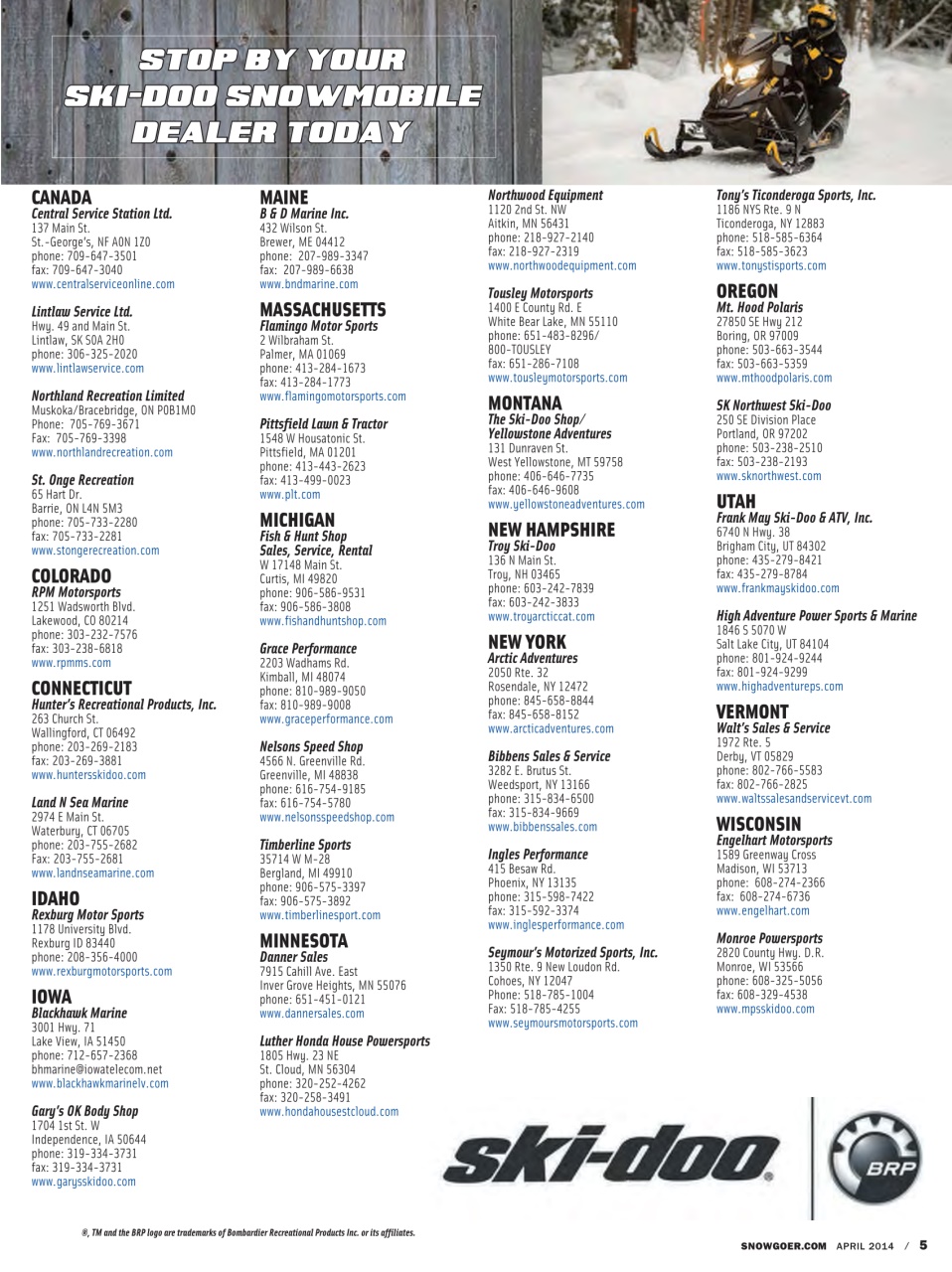 SnowGoer Preview Pages