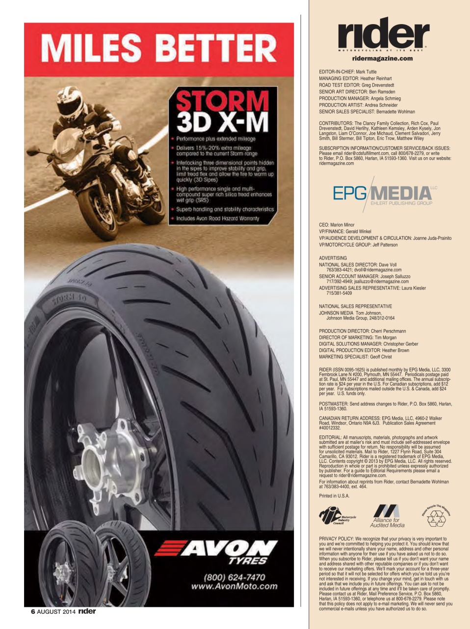 Rider Magazine Preview Pages