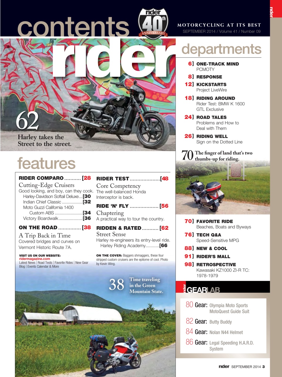 Rider Magazine Preview Pages