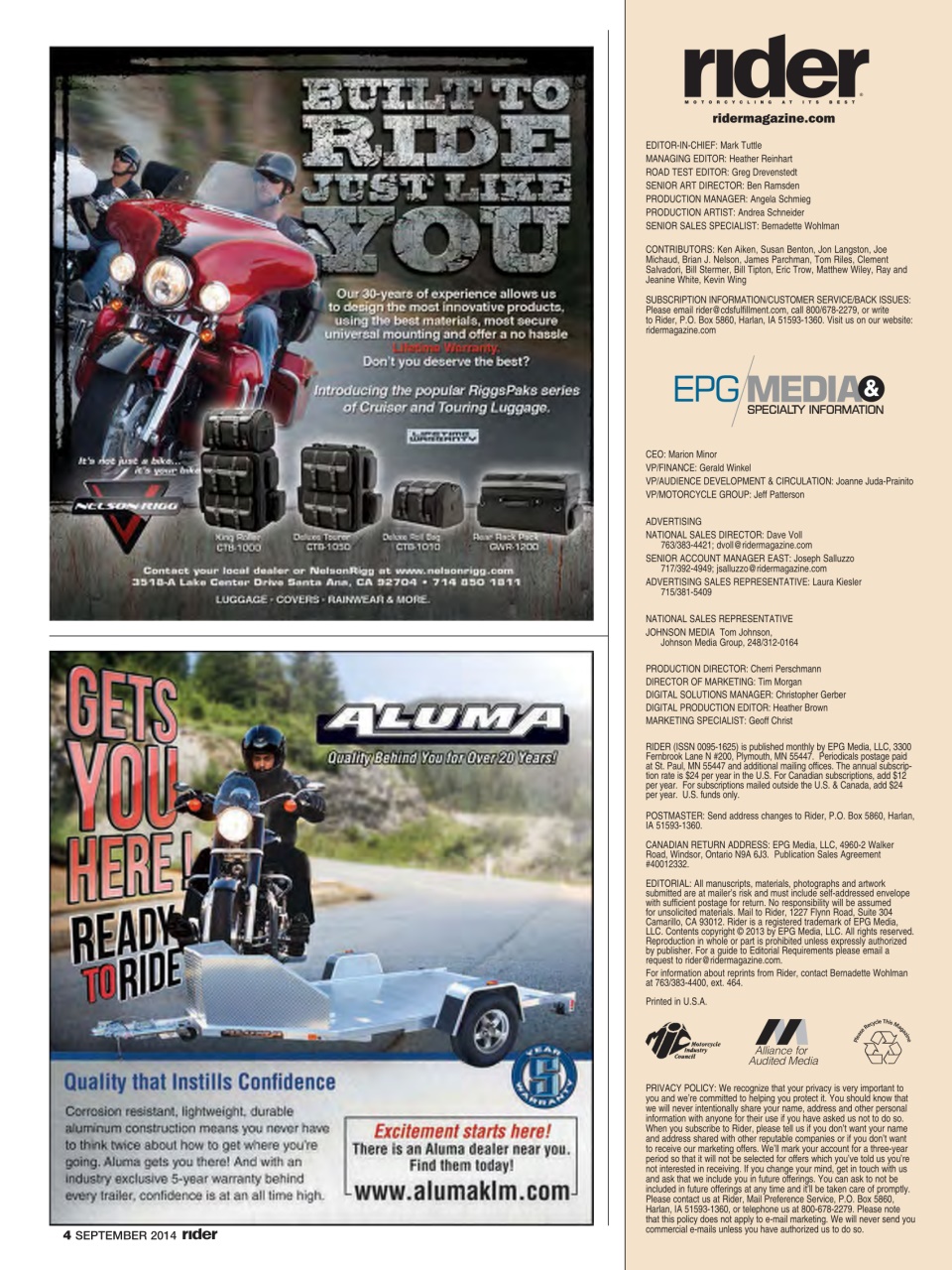 Rider Magazine Preview Pages