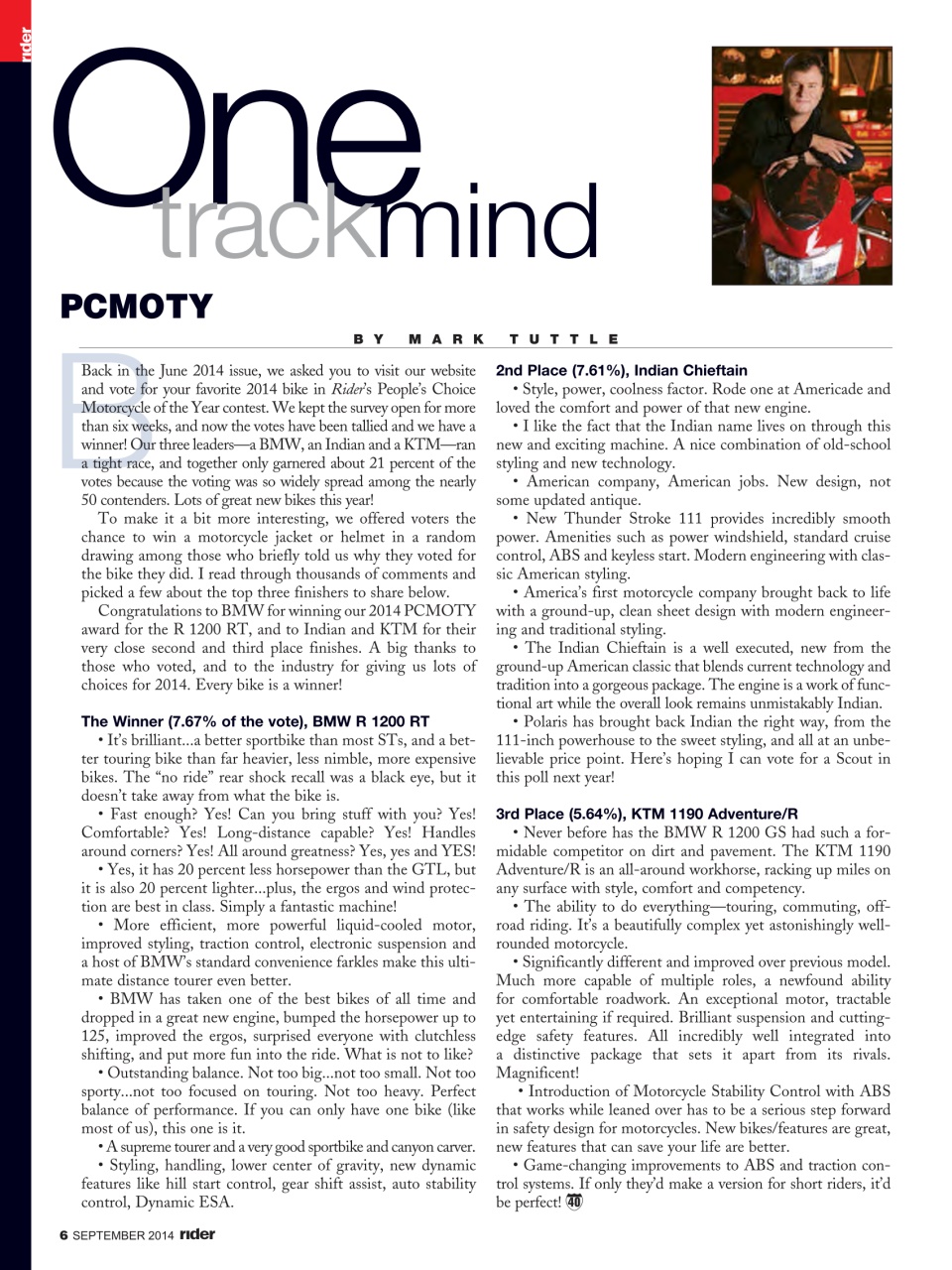 Rider Magazine Preview Pages