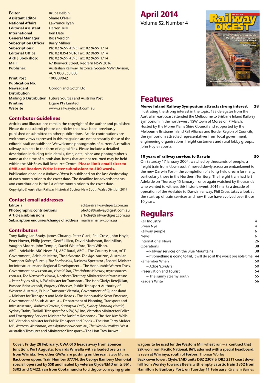 Railway Digest Preview Pages