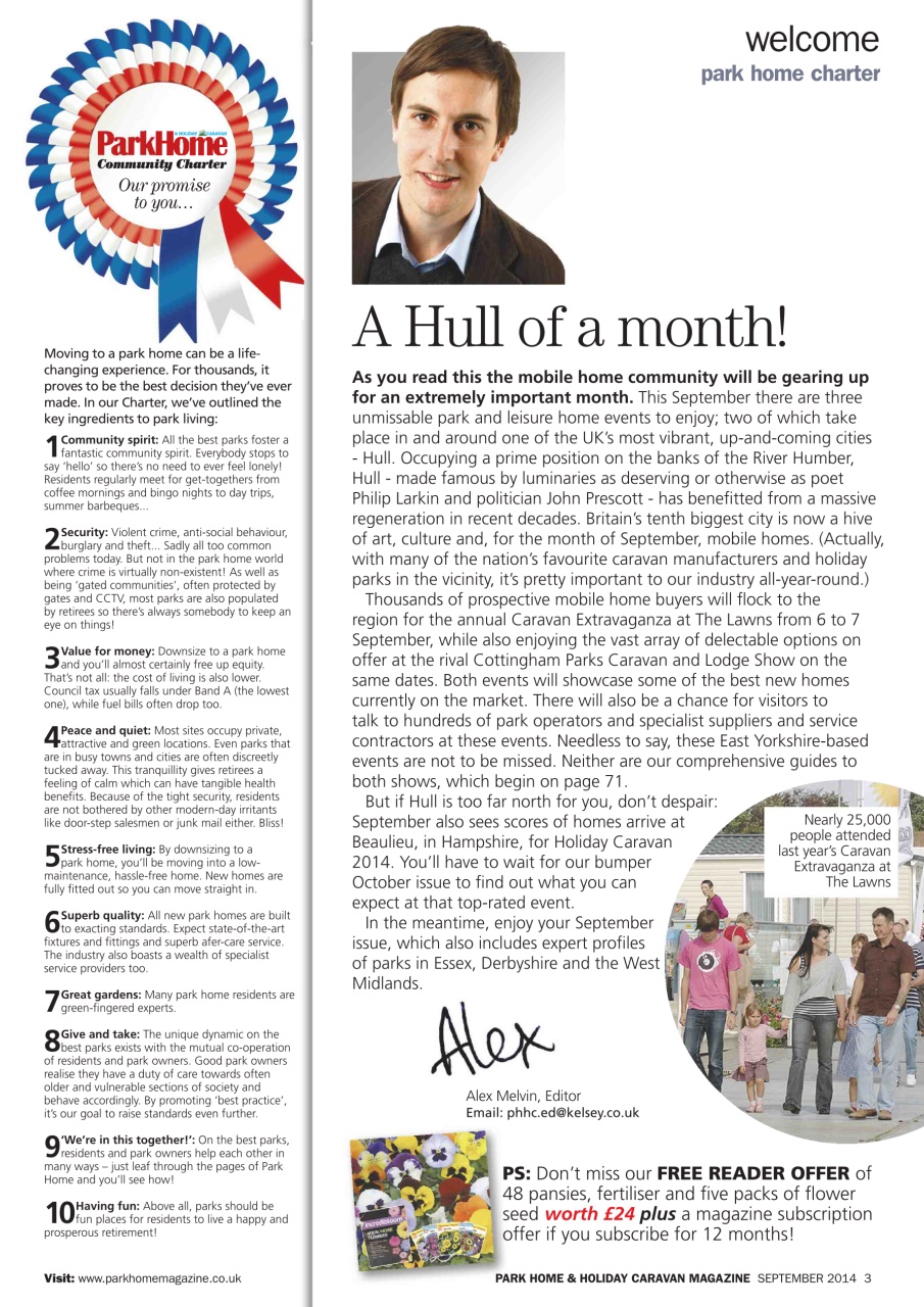 Park Home & Holiday Living Preview Pages