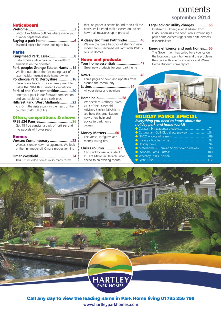 Park Home & Holiday Living Preview Pages