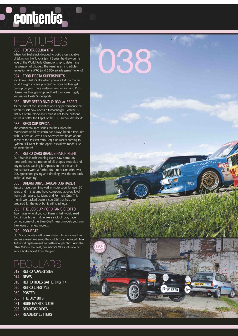 Retro Cars Preview Pages