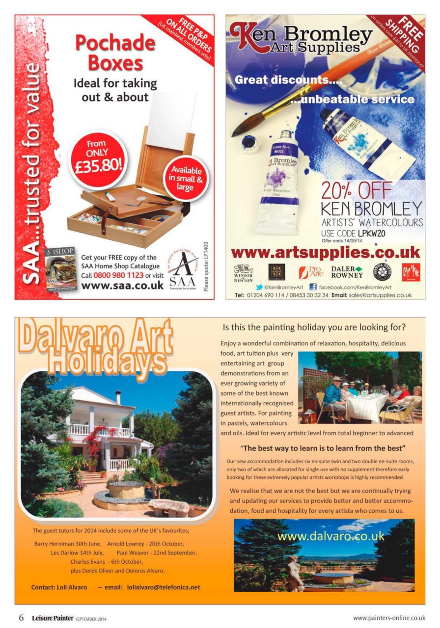 Leisure Painter & The Artist Preview Pages