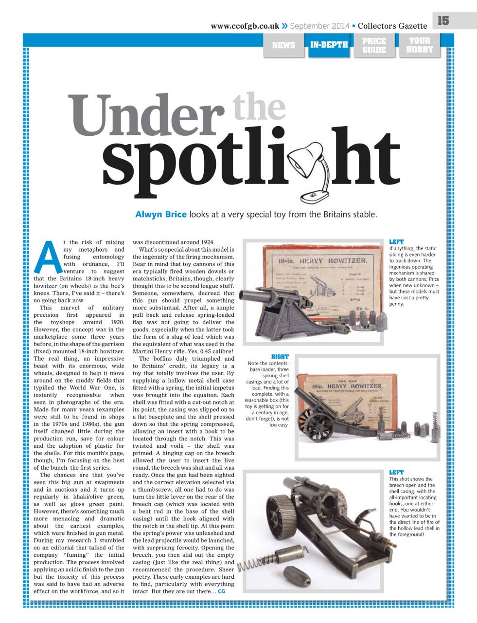 Collectors Gazette Preview Pages