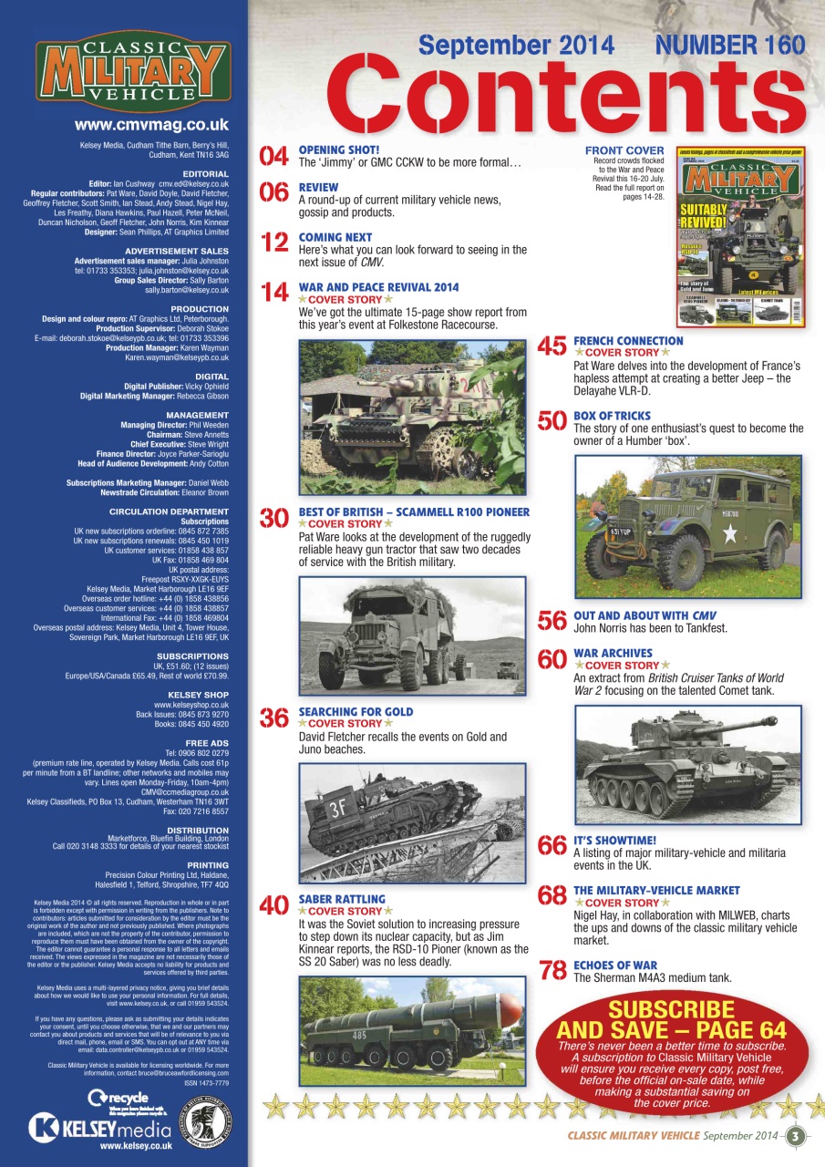 Classic Military Vehicle Preview Pages