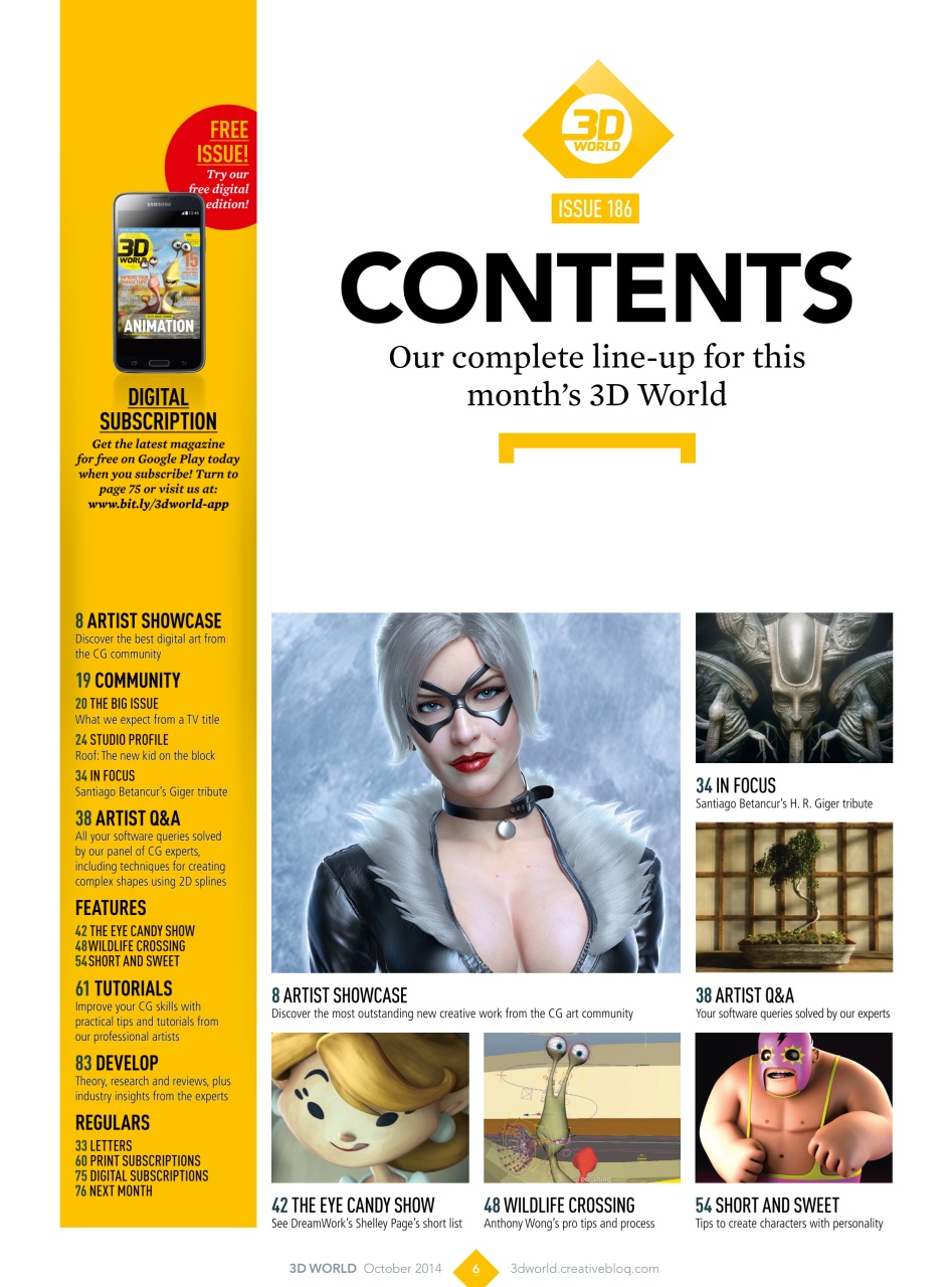 3D World Preview Pages