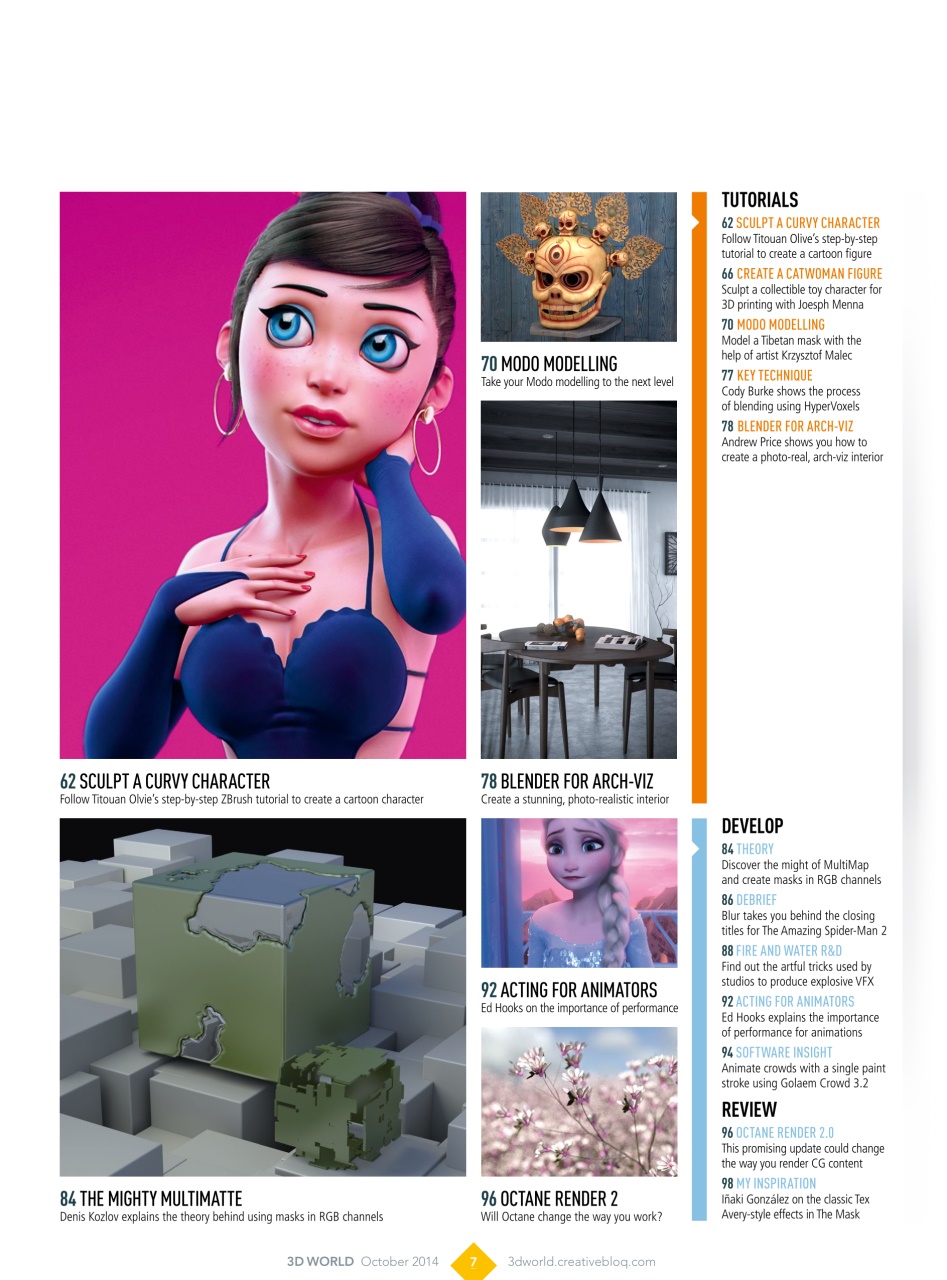 3D World Preview Pages