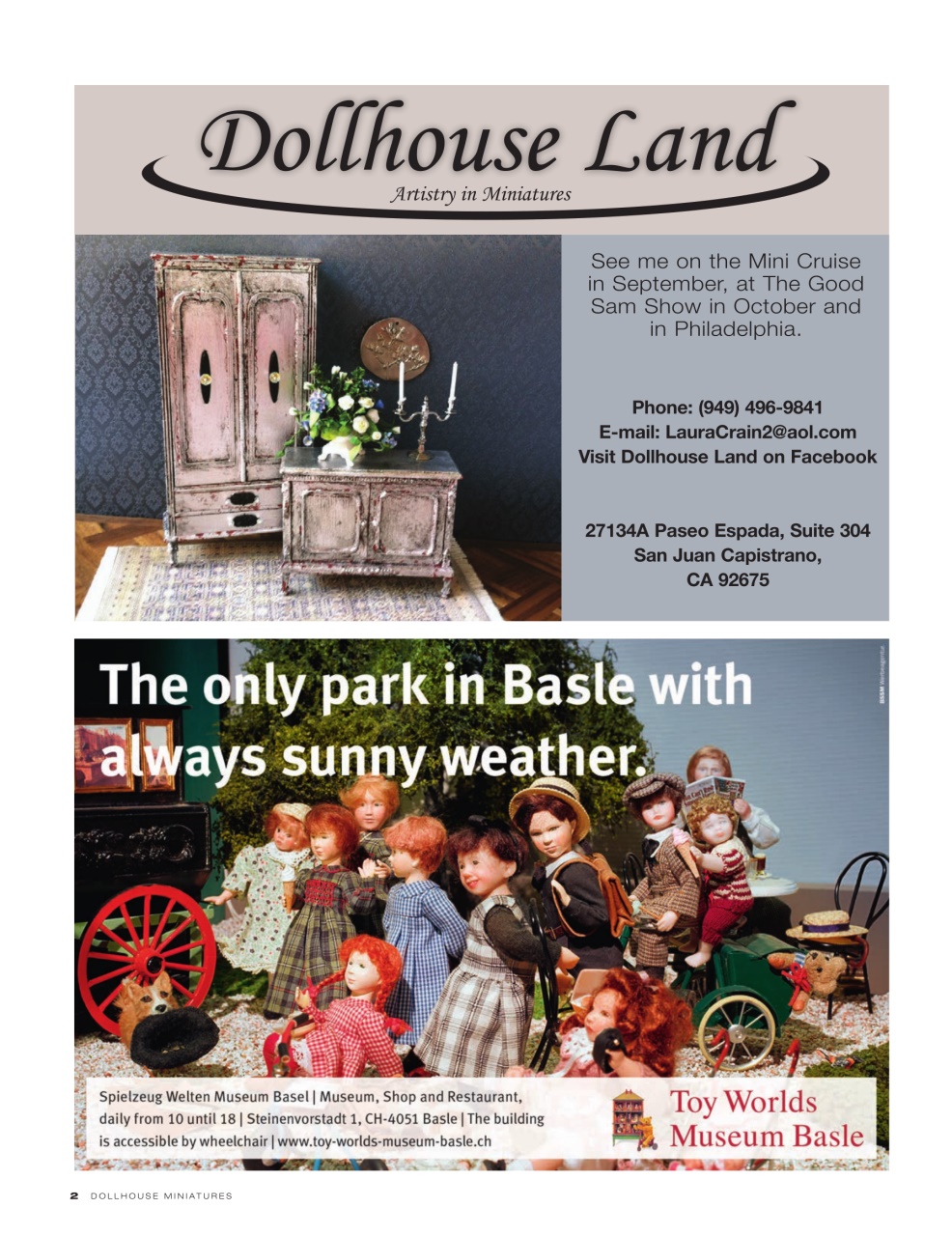 Dollhouse Miniatures Preview Pages