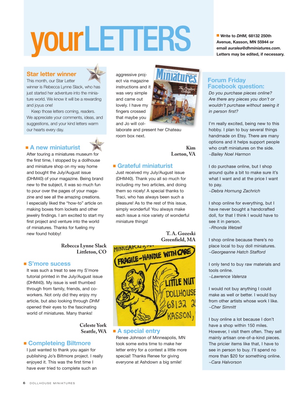 Dollhouse Miniatures Preview Pages