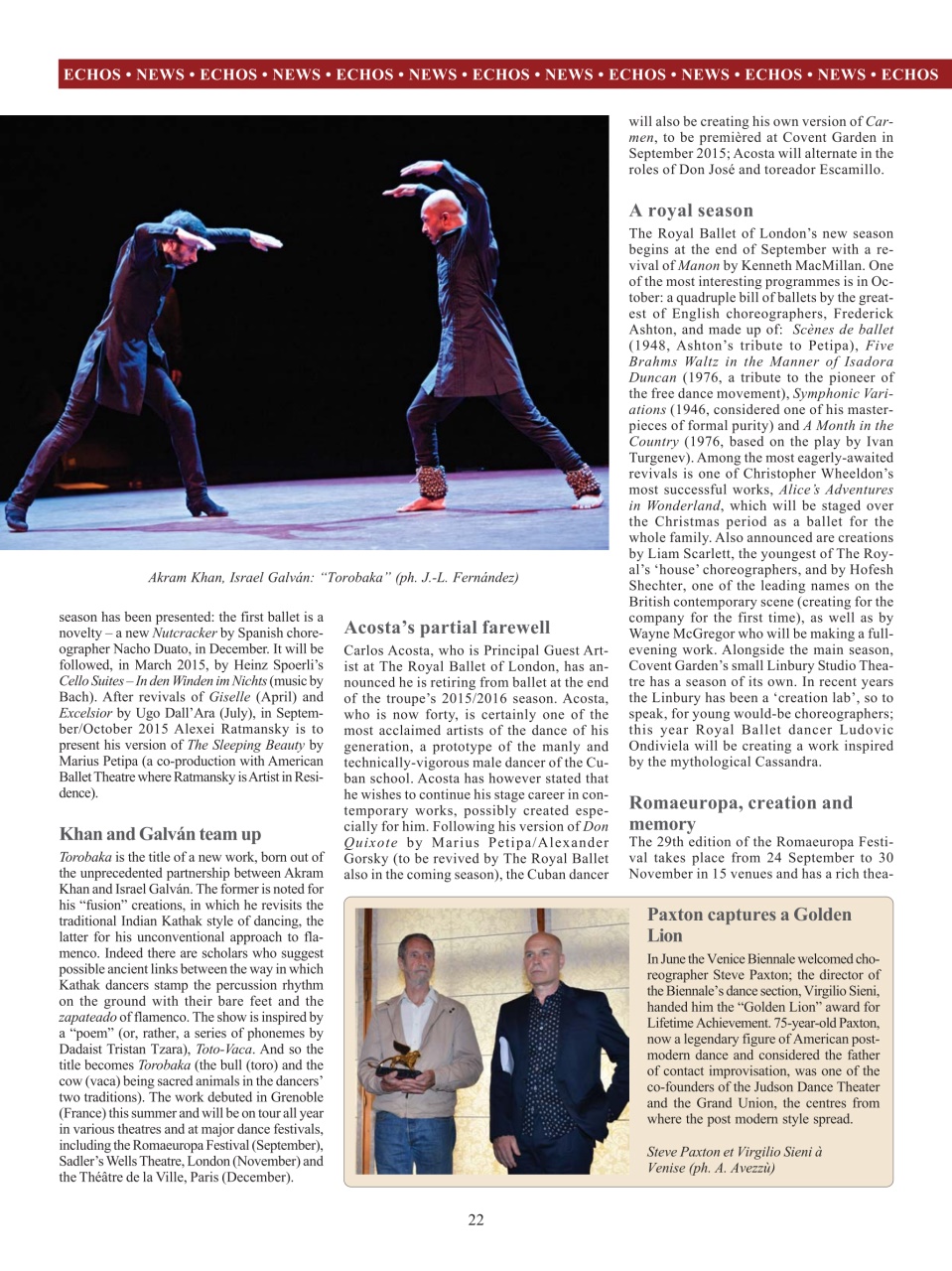 BALLET2000 English Edition Preview Pages