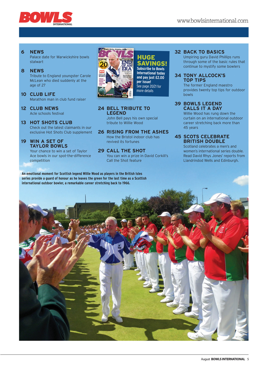 Bowls International Preview Pages