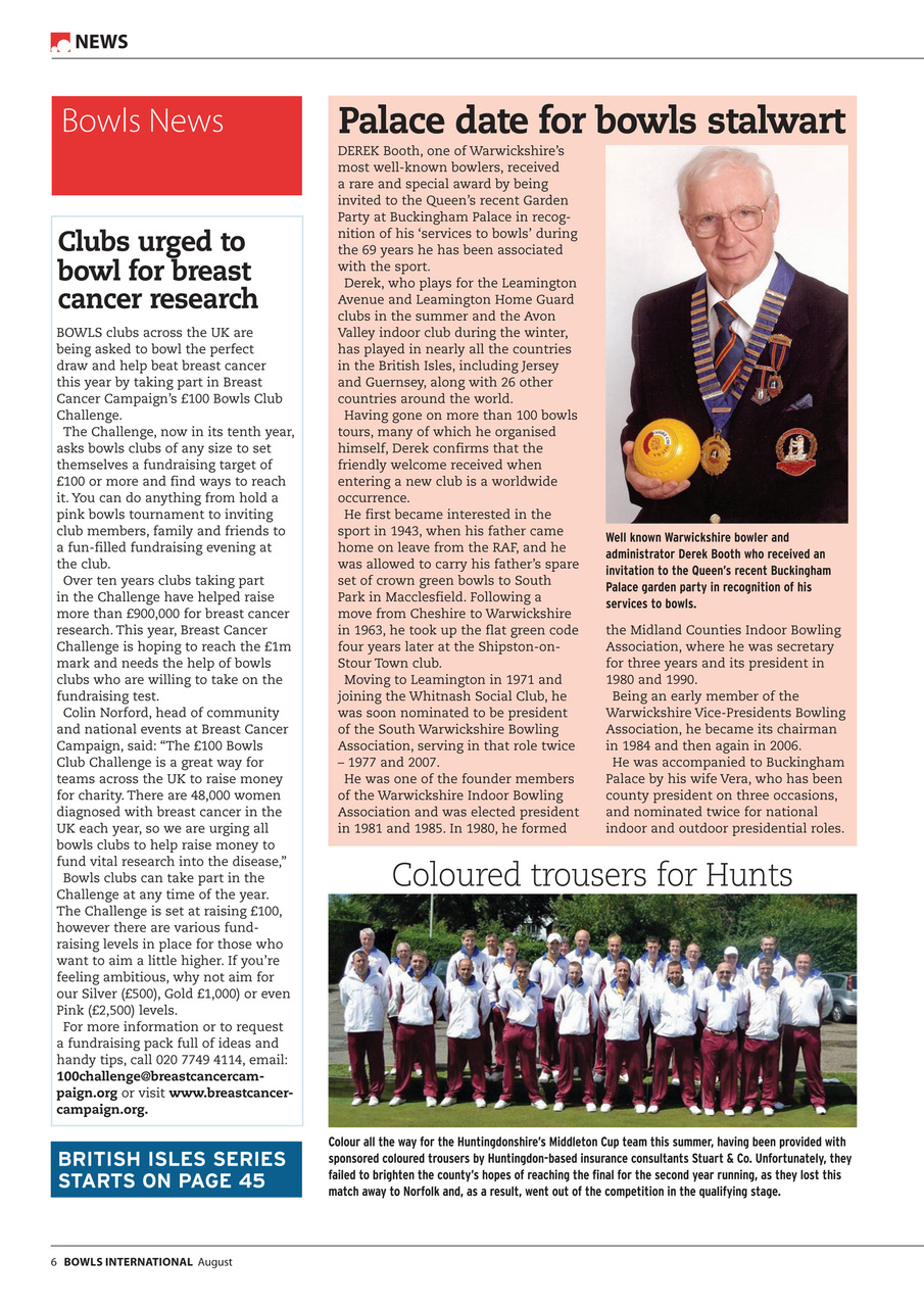 Bowls International Preview Pages