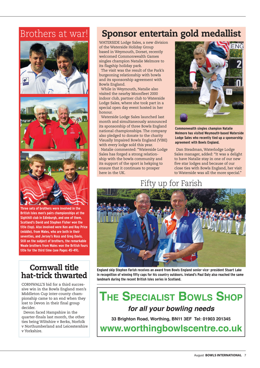 Bowls International Preview Pages