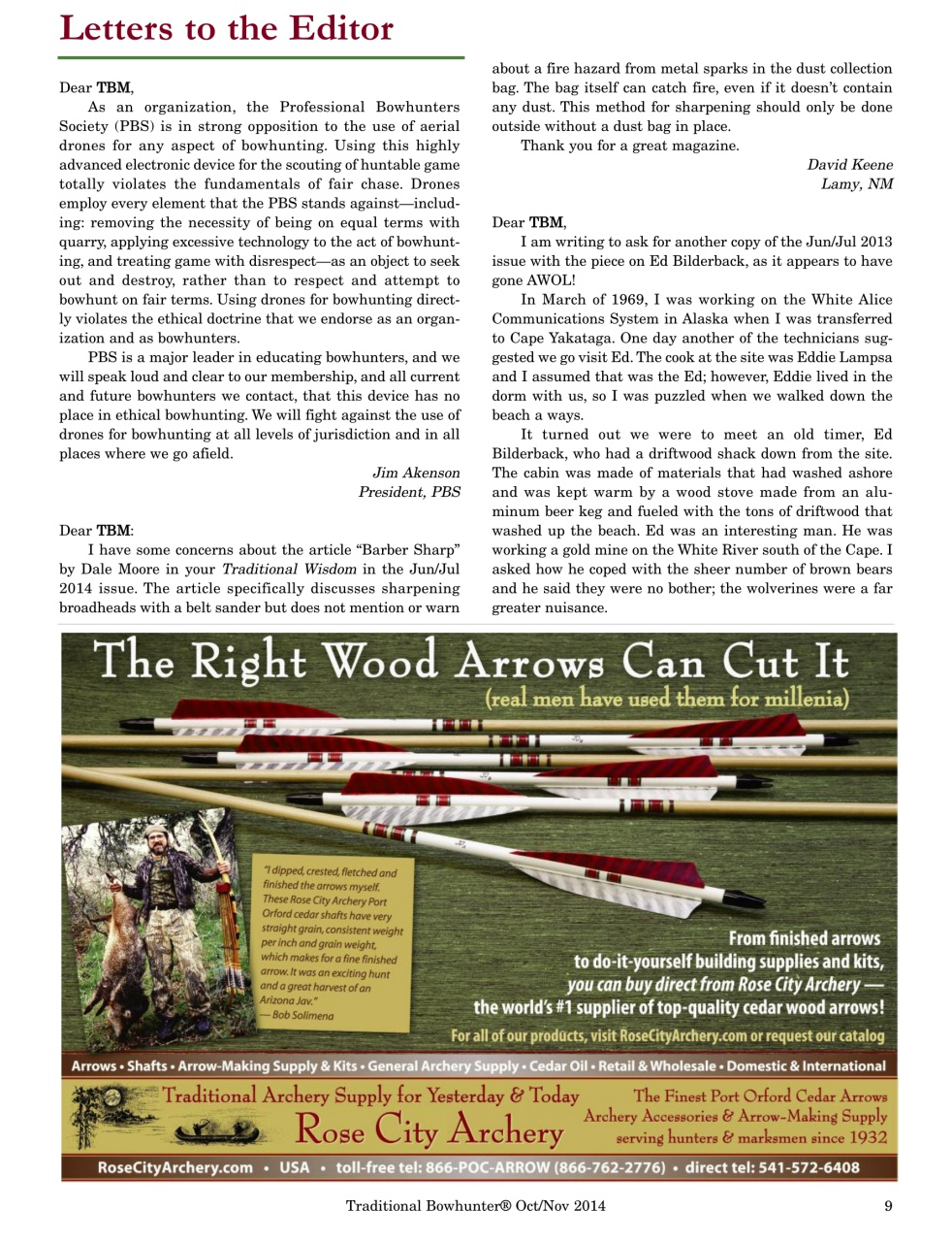 Traditional Bowhunter Magazine Preview Pages