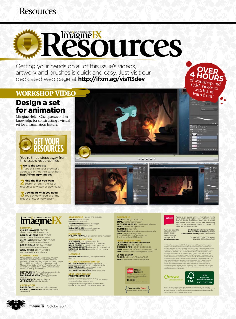 ImagineFX Preview Pages