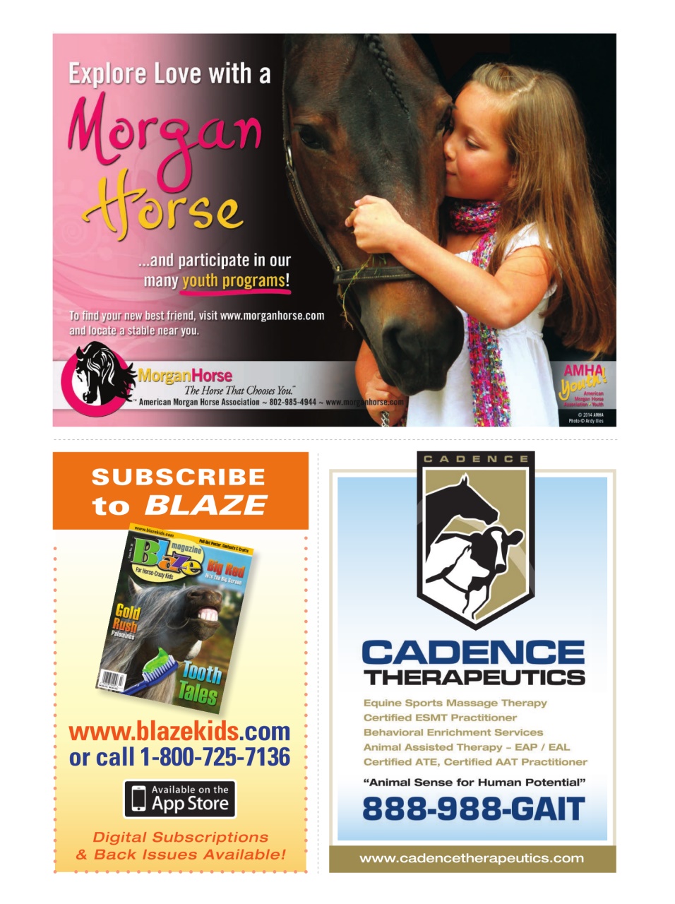 Blaze Magazine For Horse Crazy Kids Preview Pages