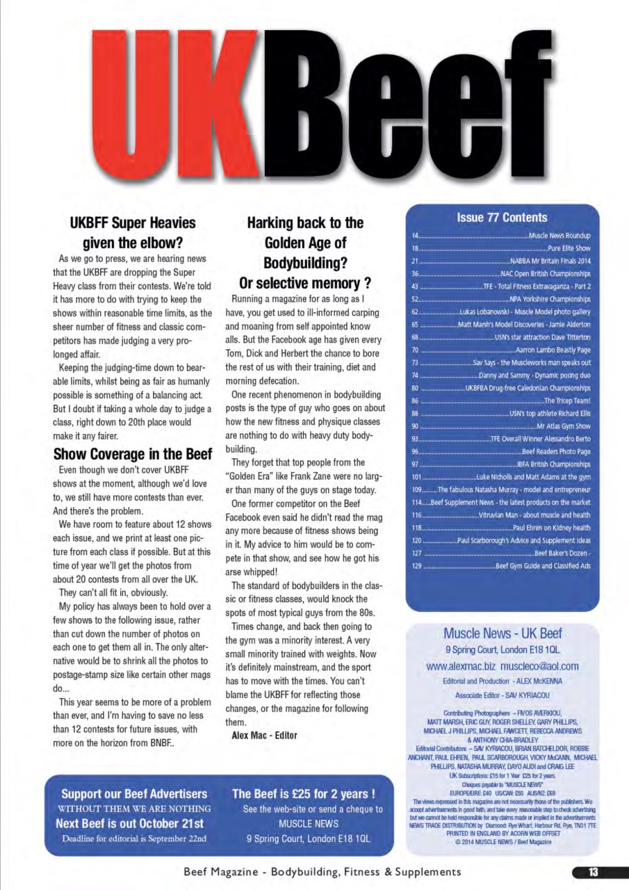 UK Beef Magazine Preview Pages