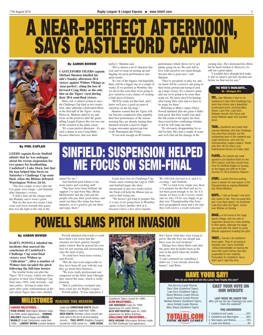 League Express Preview Pages