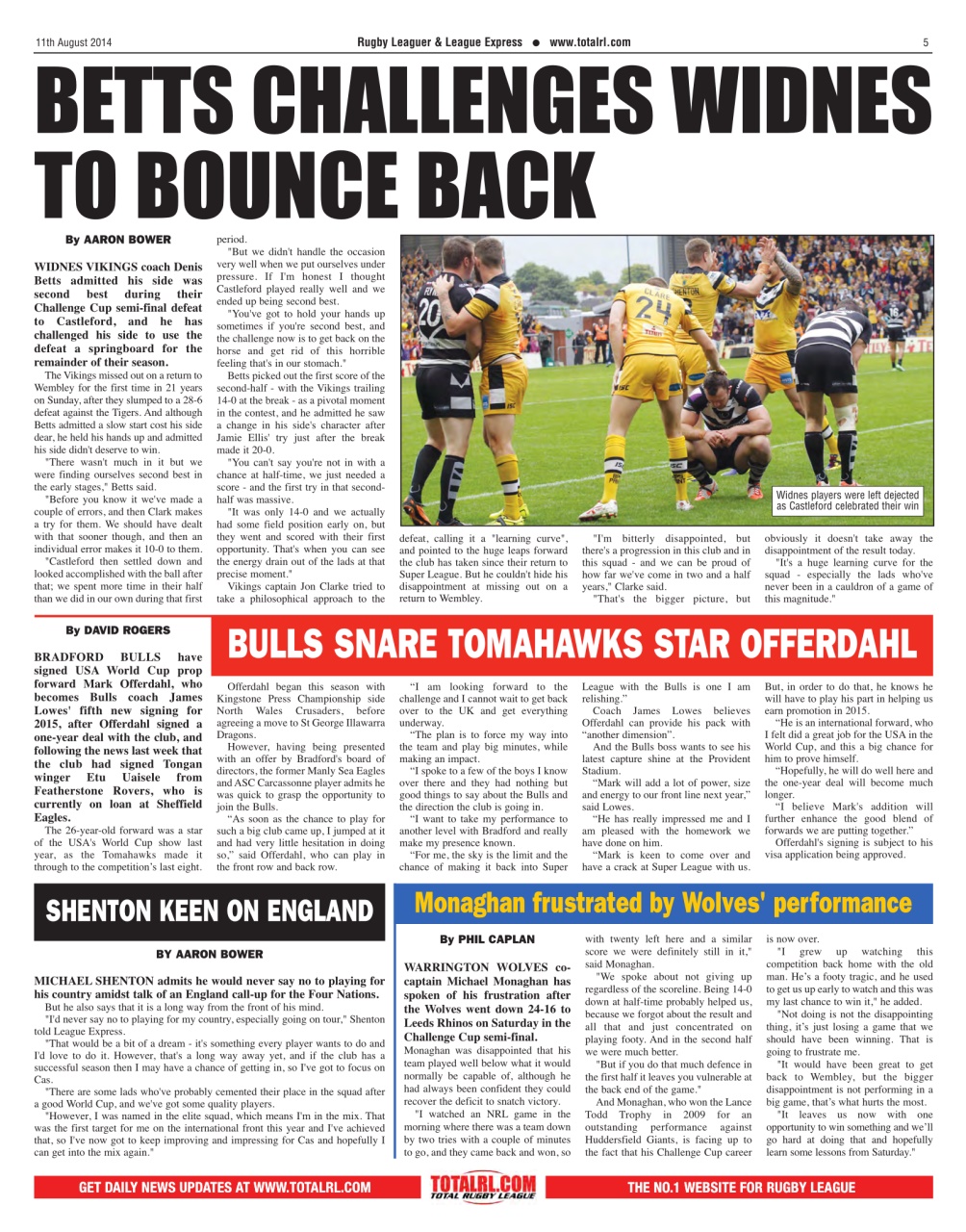 League Express Preview Pages