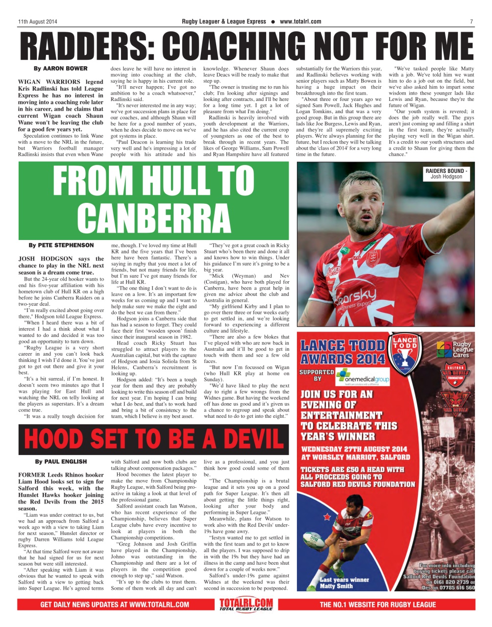 League Express Preview Pages