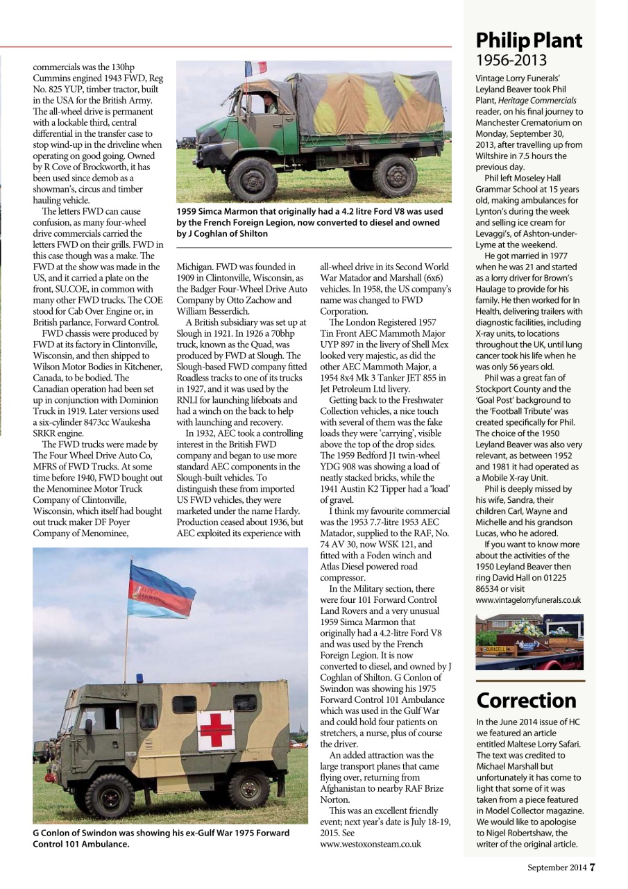 Heritage Commercials Magazine Preview Pages