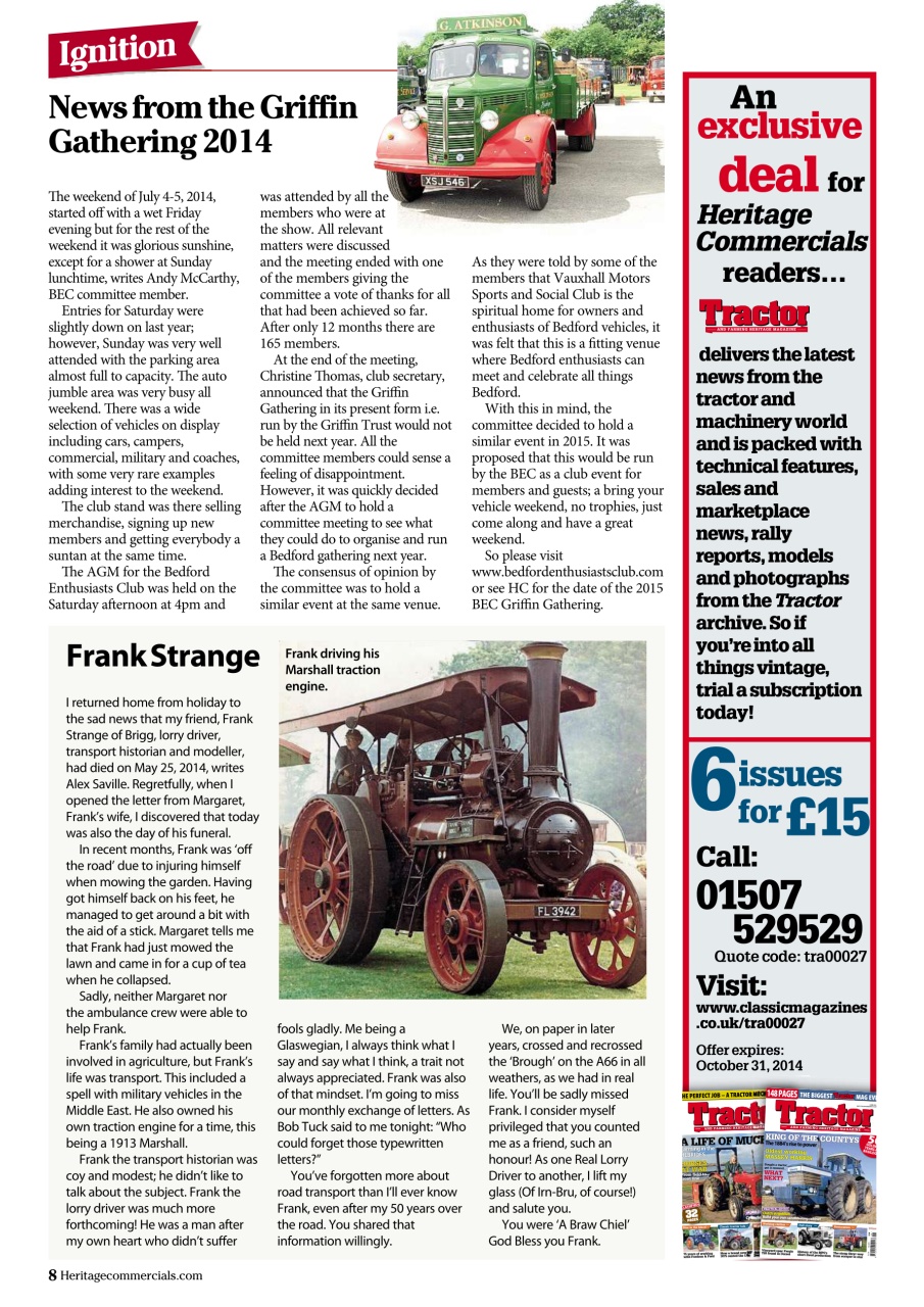 Heritage Commercials Magazine Preview Pages