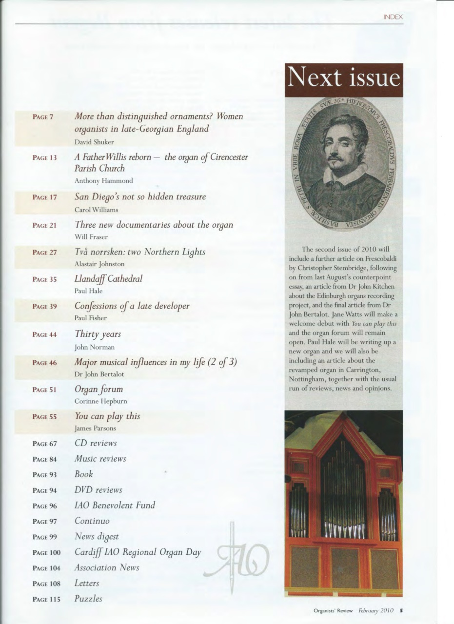 Organists' Review Preview Pages